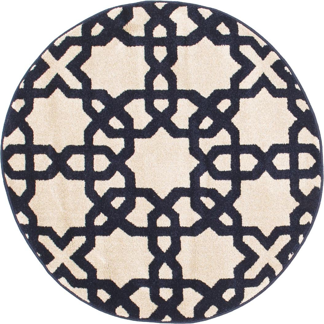 Rug Beige and Navy Blue Swatch link