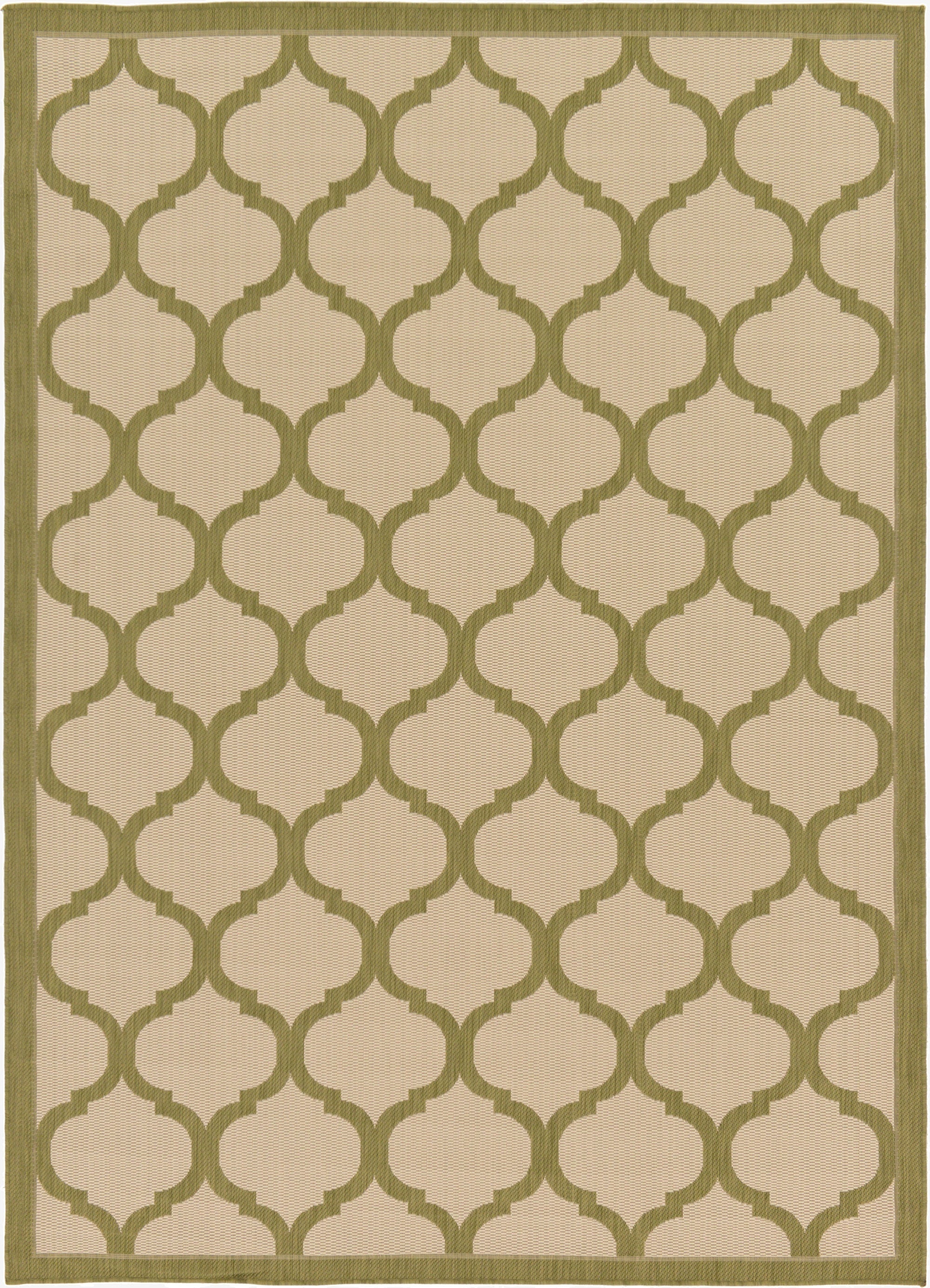 7' x 10' Washable Lattice Indoor / Outdoor Rug