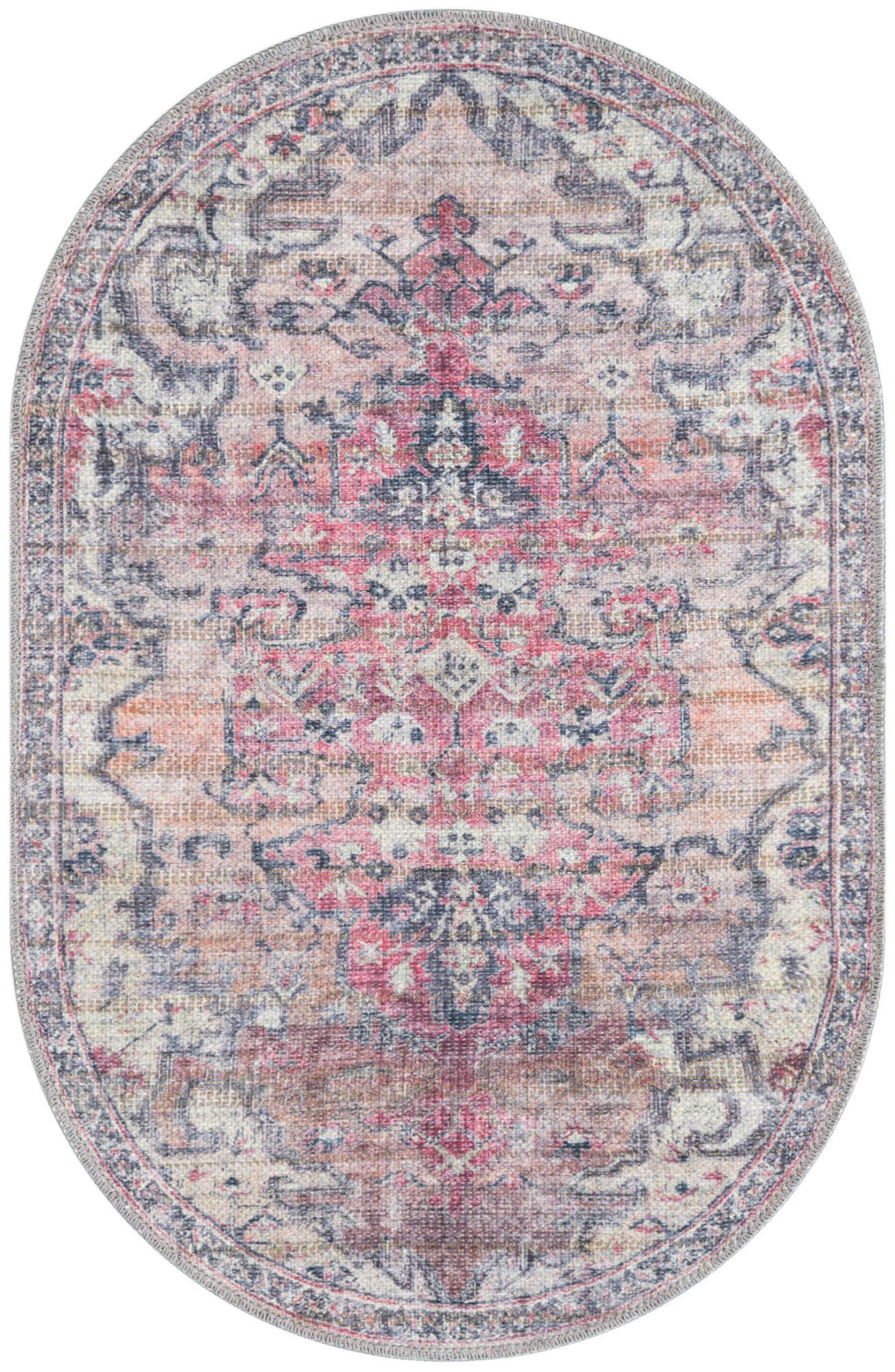 2' x 3' Washable Nostalgia Oval Rug