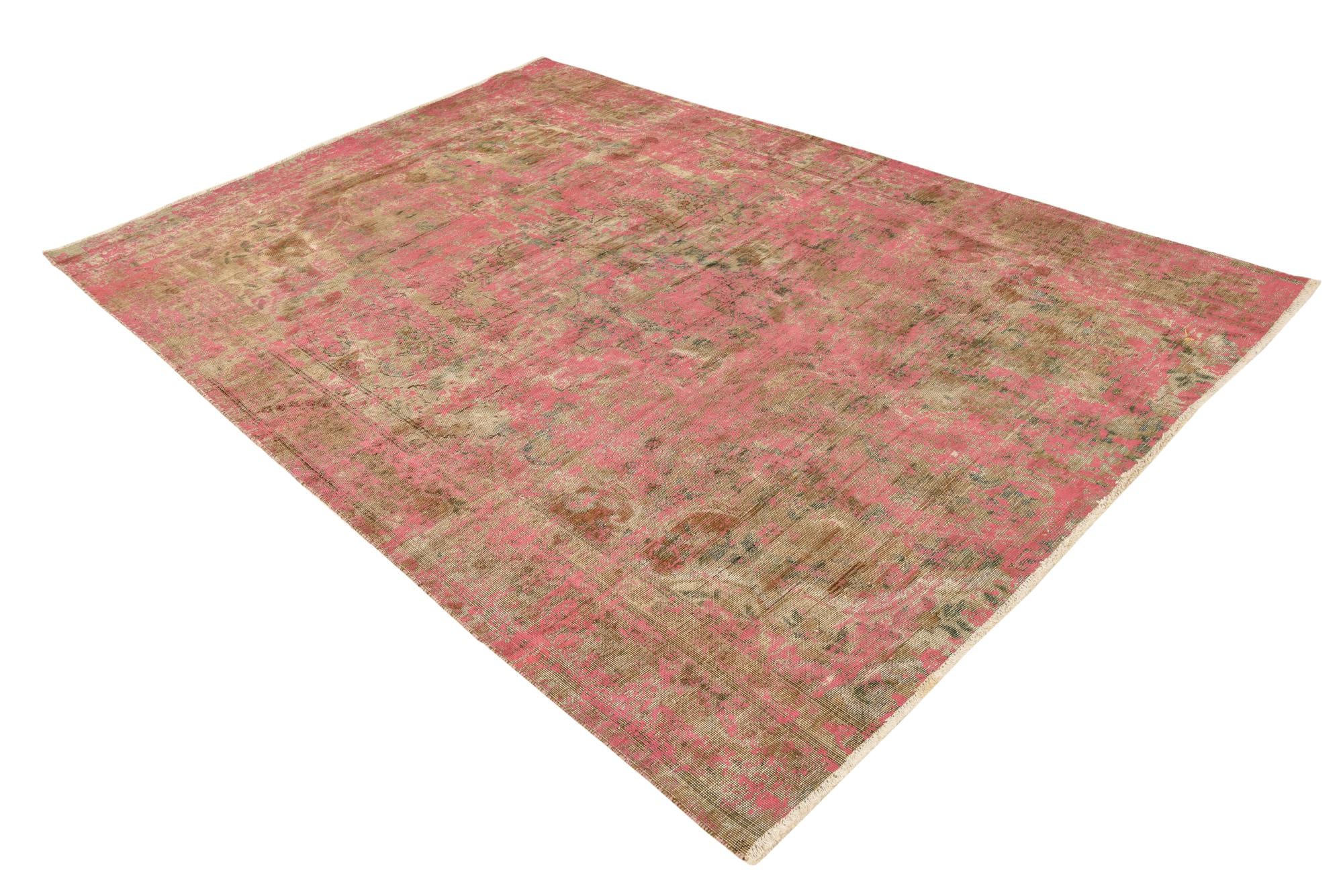 6' 2 x 8' 10 Hand Knotted Ultra Vintage Persian Wool Rug