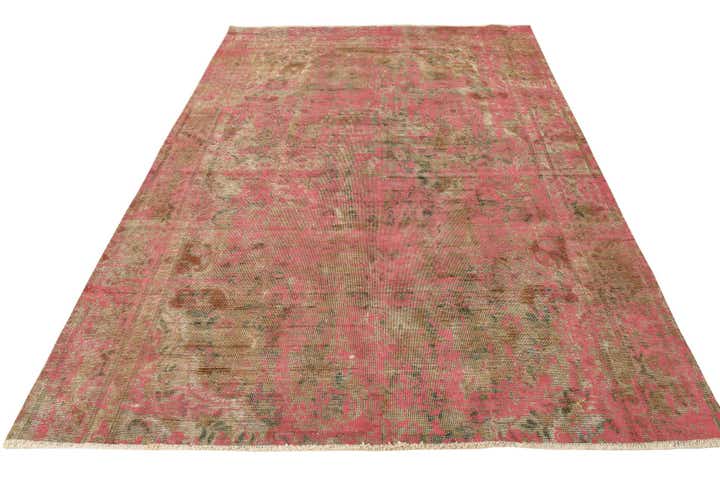 6' 2 x 8' 10 Hand Knotted Ultra Vintage Persian Wool Rug