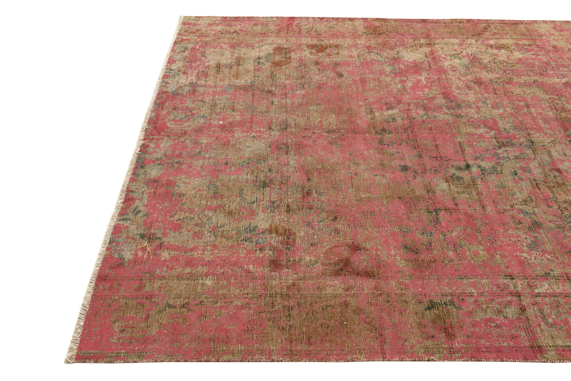 6' 2 x 8' 10 Hand Knotted Ultra Vintage Persian Wool Rug