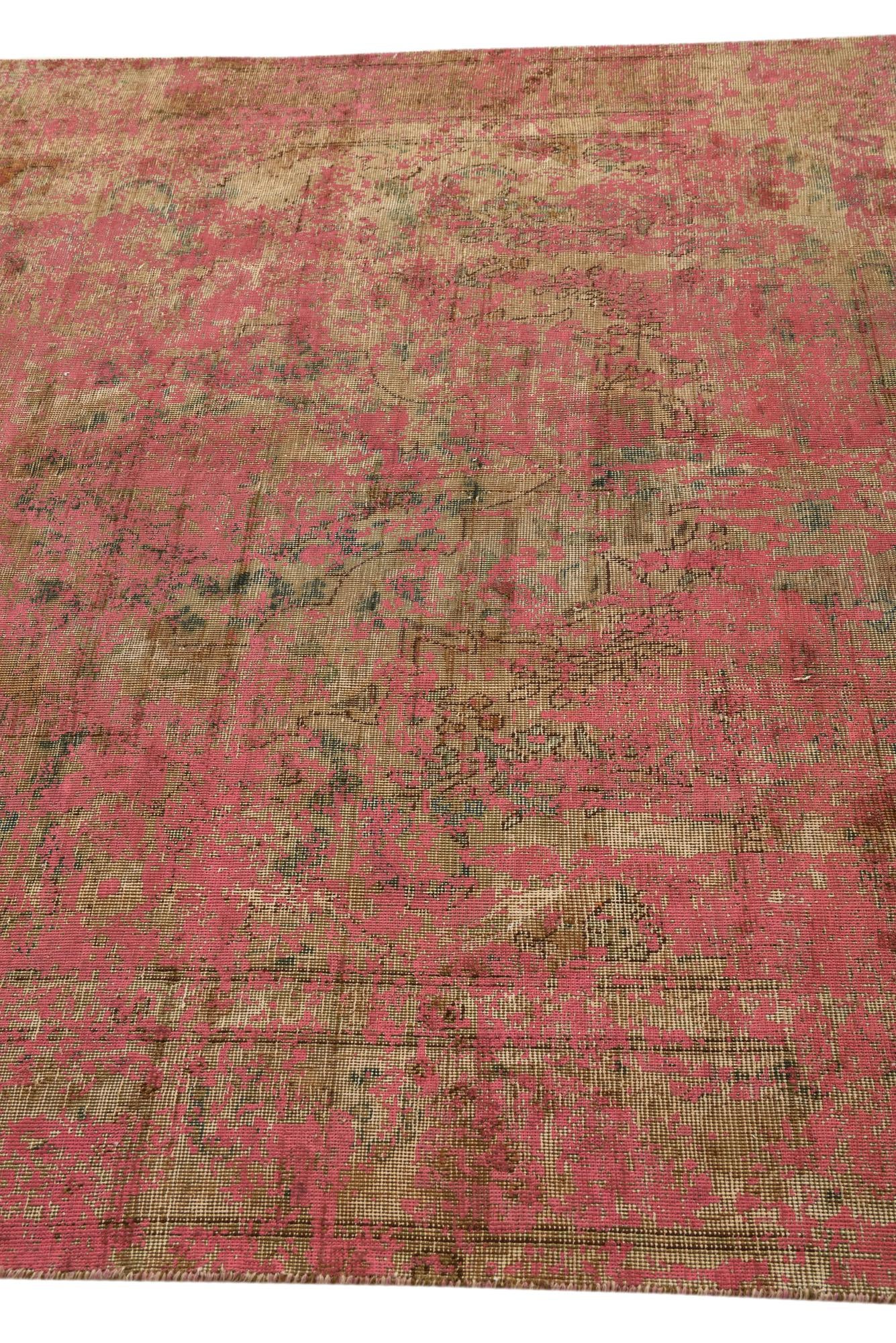 6' 2 x 8' 10 Hand Knotted Ultra Vintage Persian Wool Rug