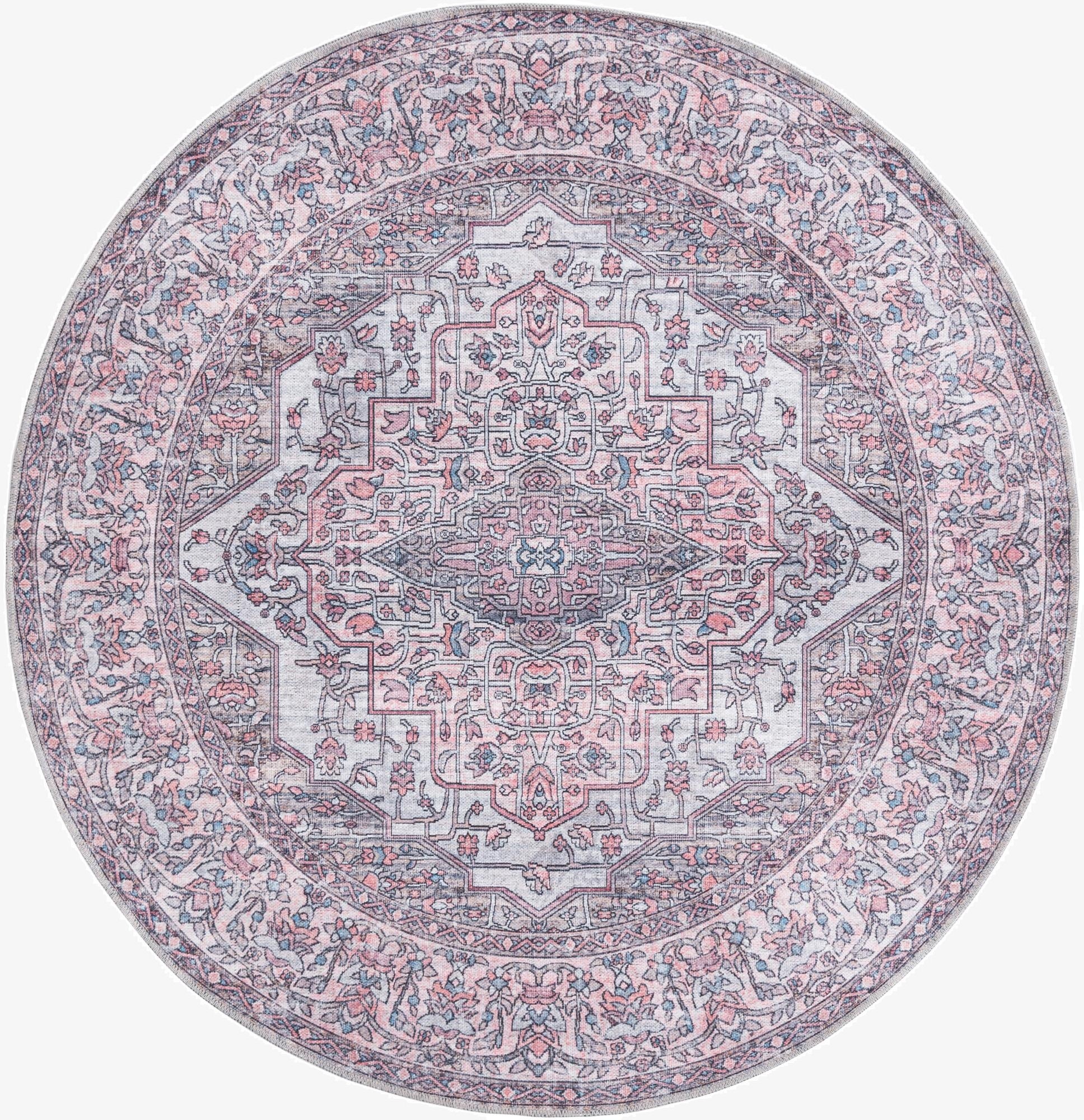 5' 3 x 5' 3  Washable Mangata Round Rug