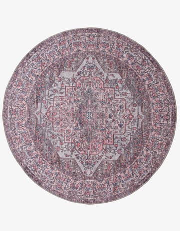 7' 3 x 7' 3 Washable Mangata Round Rug