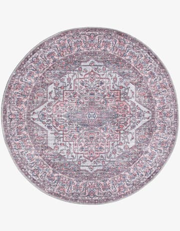 4' x 4' Washable Mangata Round Rug