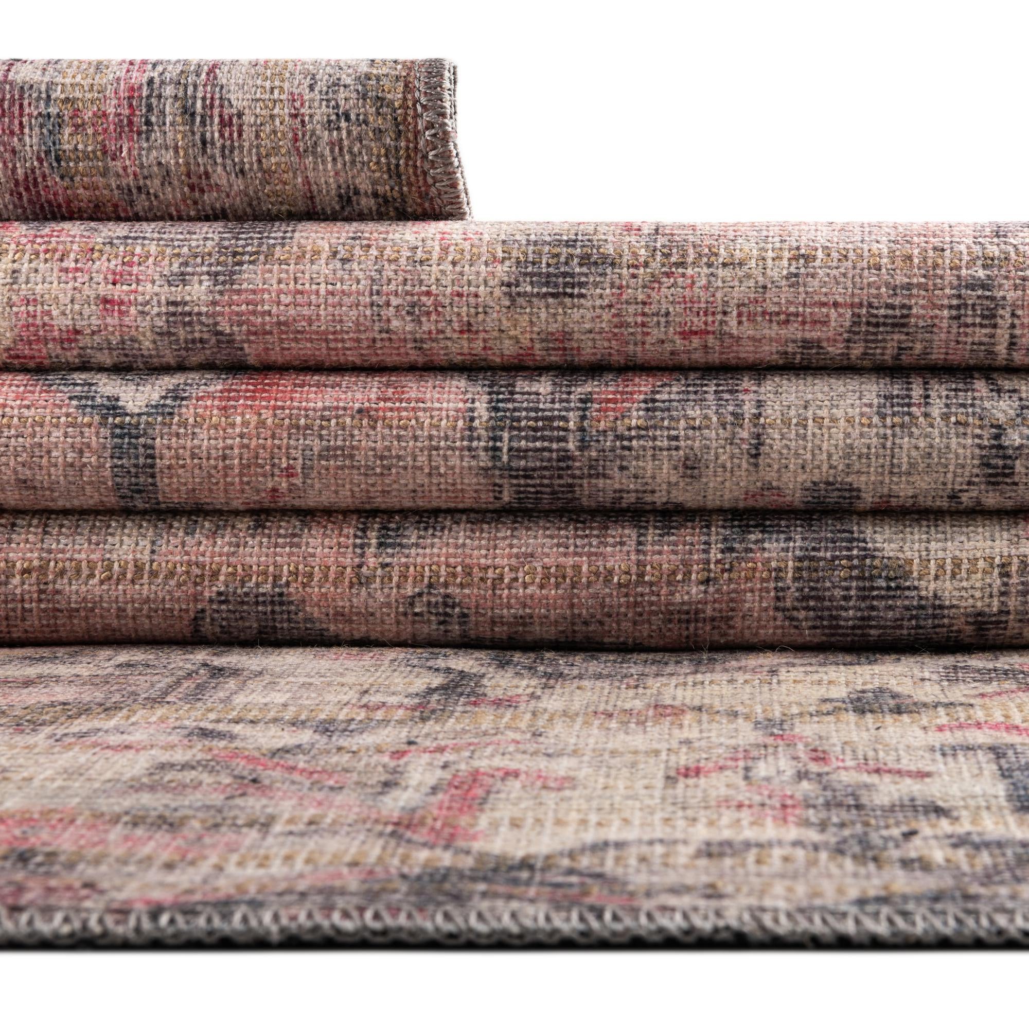2' 7 x 13' Washable Nostalgia Runner Rug