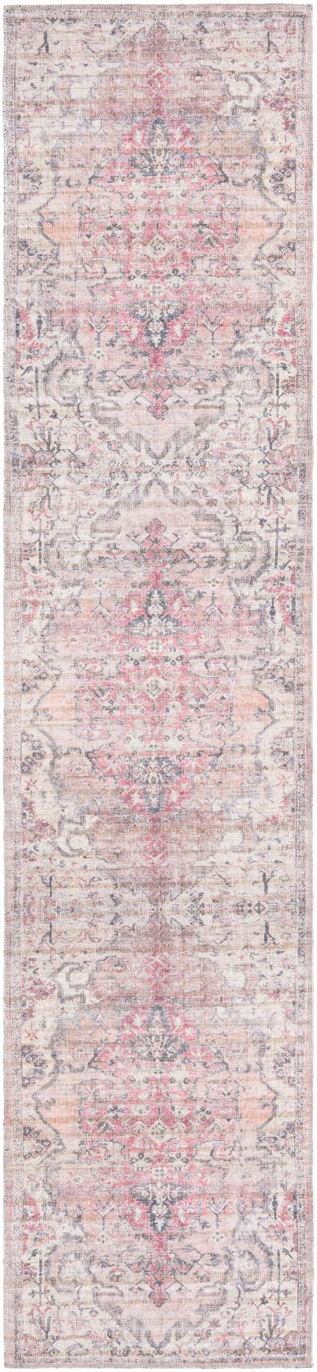 2' 7 x 12' Washable Nostalgia Runner Rug