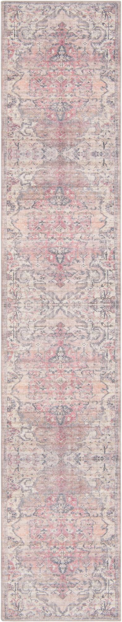 2' 7 x 13' Washable Nostalgia Runner Rug