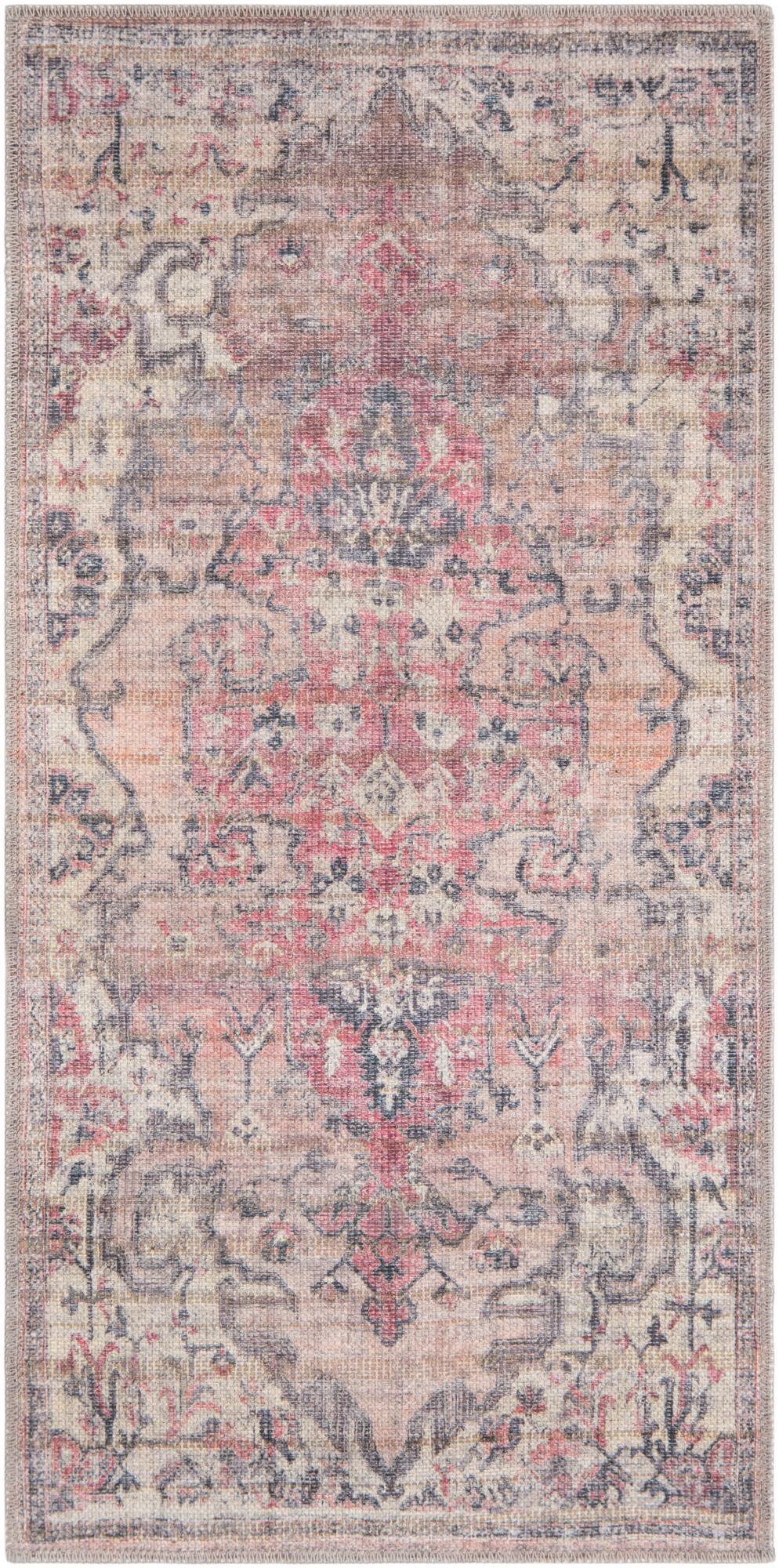 2' x 4' Washable Nostalgia Runner Rug