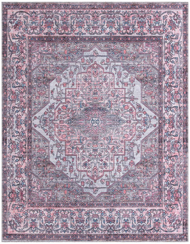 Detail image of 7' 10 x 7' 10 Washable Mangata Square Rug