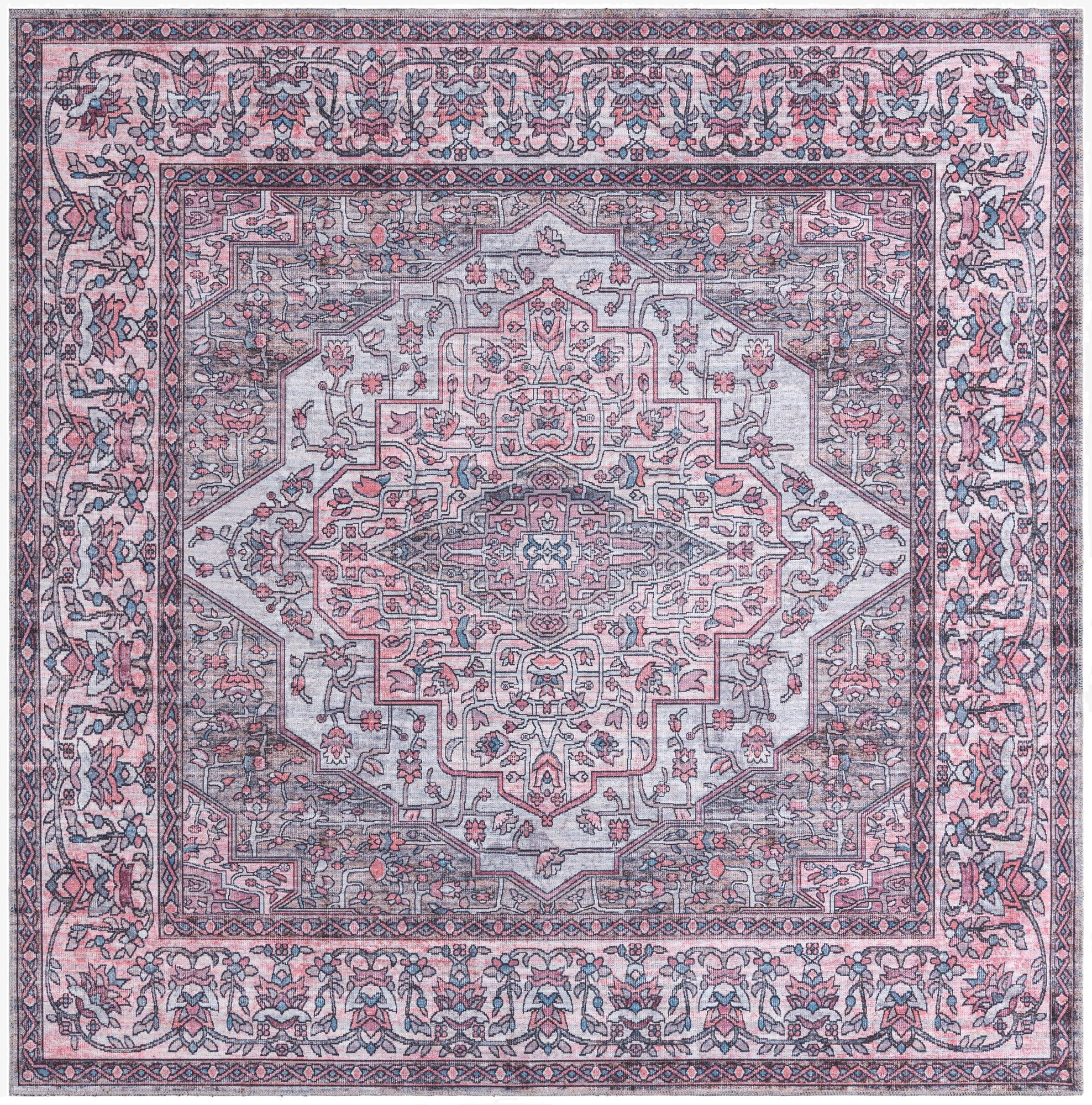 Primary image 7' 10 x 7' 10  Washable Mangata Square Rug