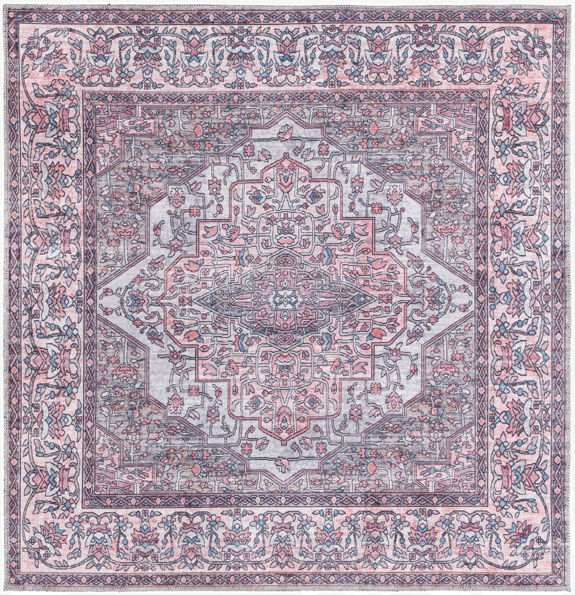 Primary image 5' 3 x 5' 3  Washable Mangata Square Rug