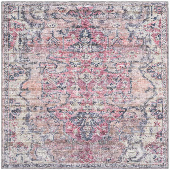 100cm x 100cm lavable Nostalgia Alfombra Cuadrado