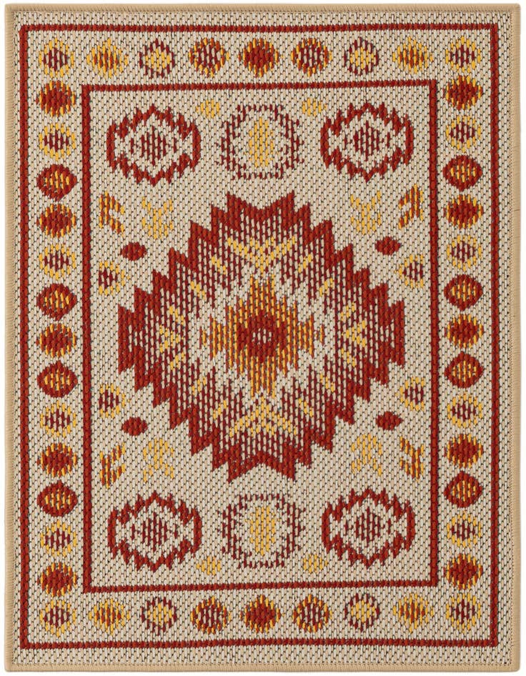 Detail image of 2' x 3' Easy-Clean Baja Indoor / Outdoor Rug