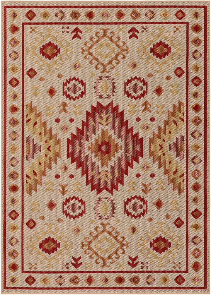 5' 3 x 8' Easy-Clean Baja Indoor / Outdoor Rug