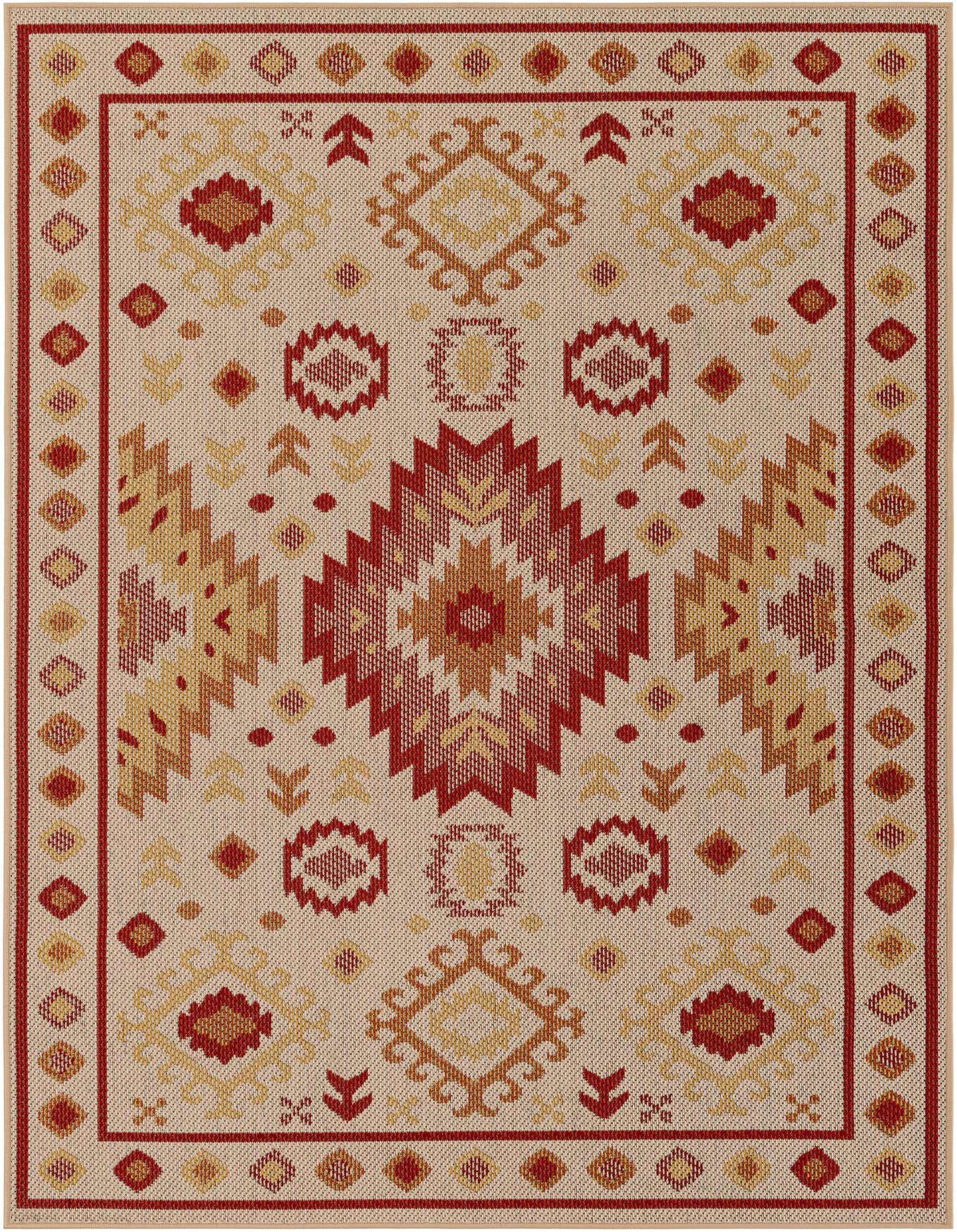 5' 3 x 8' Easy-Clean Baja Indoor / Outdoor Rug
