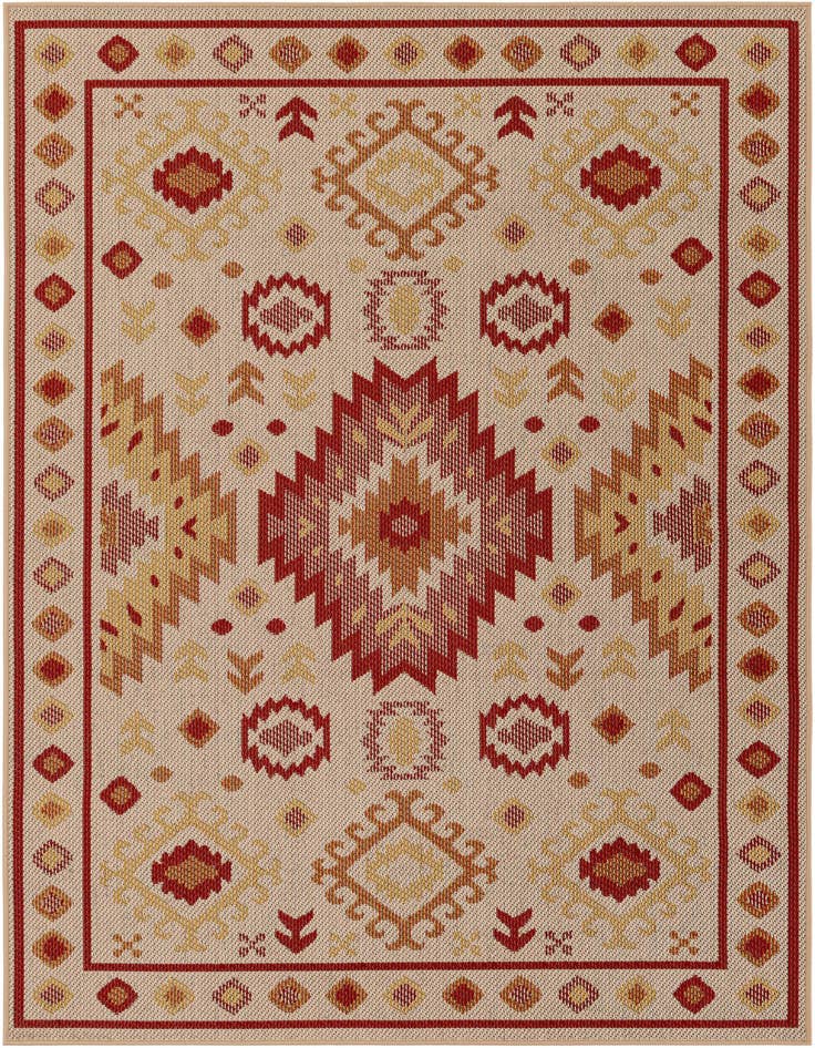 Detail image of 5' 3 x 8' Easy-Clean Baja Indoor / Outdoor Rug