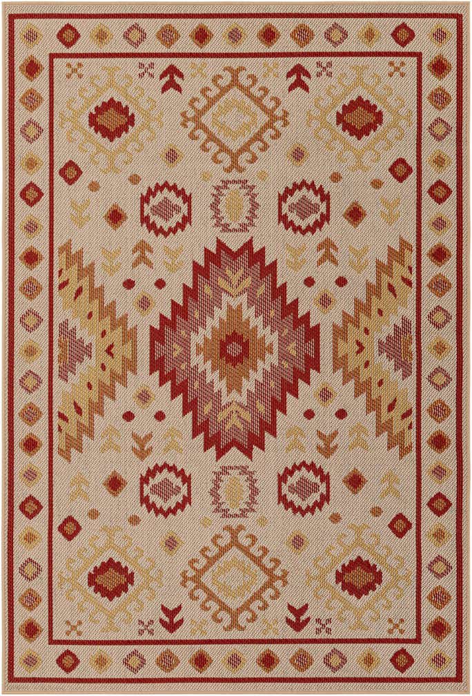 5' 3 x 8' Easy-Clean Baja Indoor / Outdoor Rug