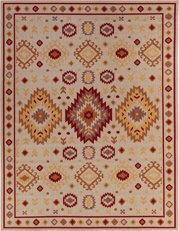 Detail image of 9' x 12' Easy-Clean Baja Indoor / Outdoor Rug