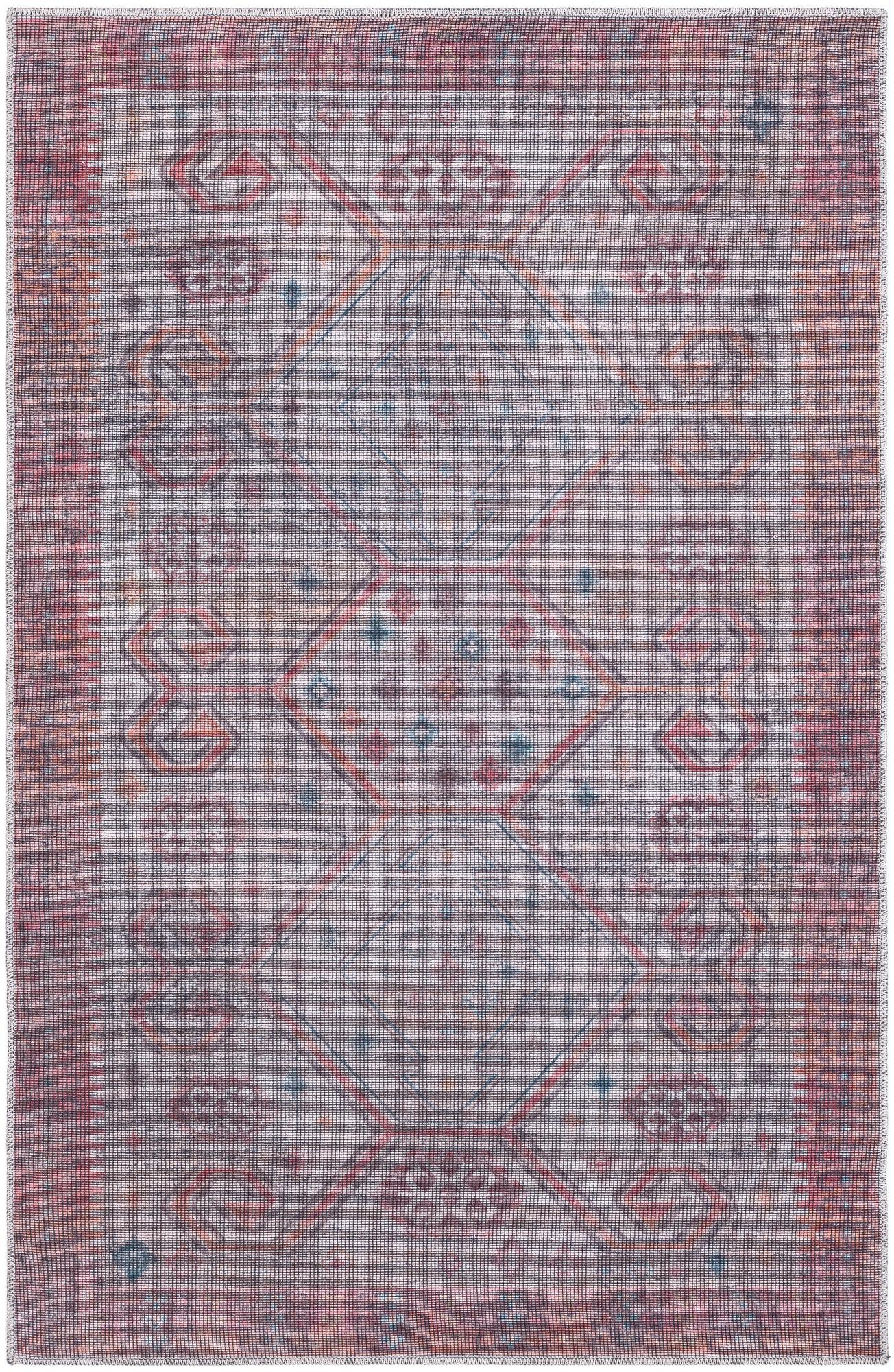 Rug Beige and Rust Red Swatch link