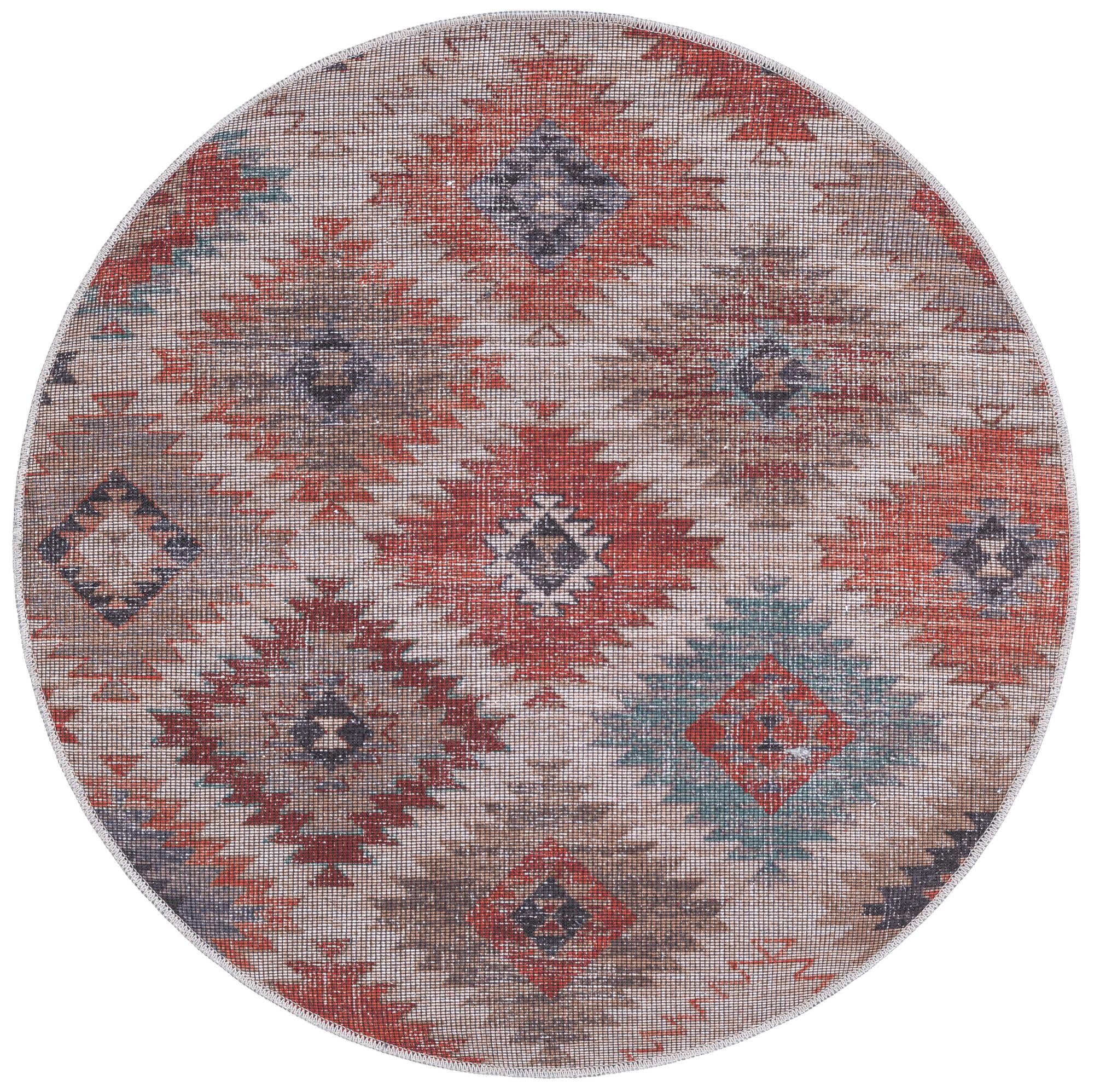 4' x 4' Washable Sisu Round Rug