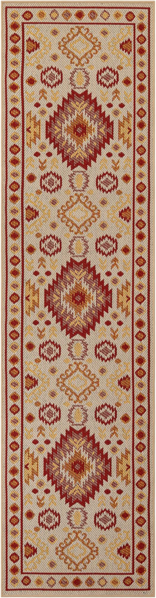 Rug Beige and Rust Red Swatch link