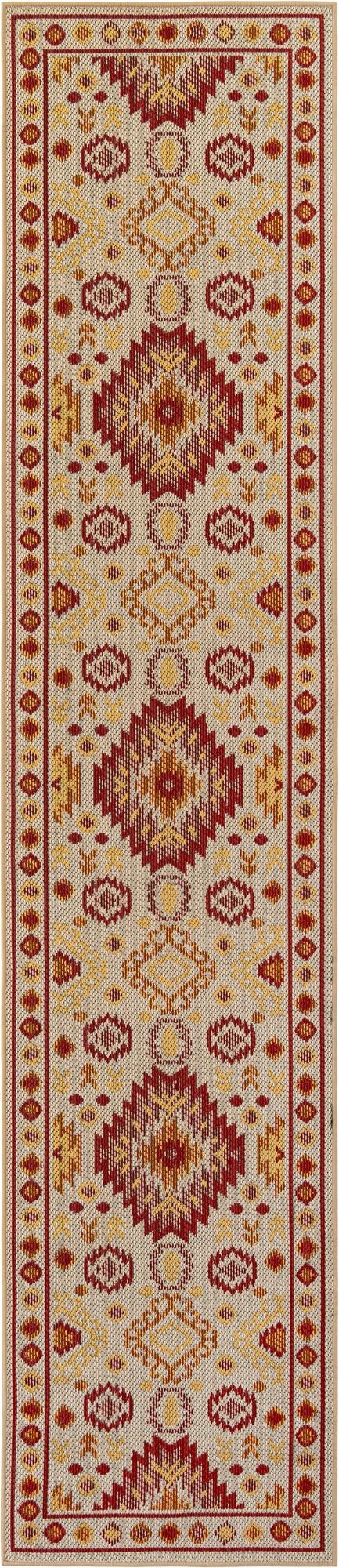 2' 7 x 12'  Washable Baja Indoor / Outdoor Runner Rug