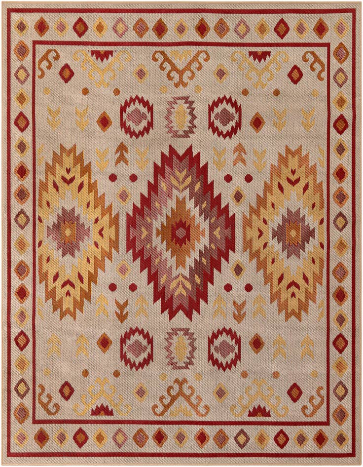 Detail image of 7' 10 x 7' 10 Easy-Clean Baja Indoor / Outdoor Square Rug