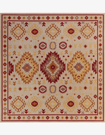 10' x 10' Easy-Clean Baja Indoor / Outdoor Square Rug