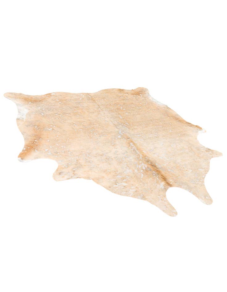 Detail image of 6' 5 x 6' 11 Cowhide Leather Freeform Rug