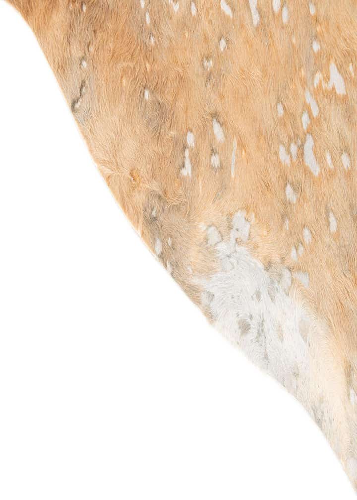 6' 5 x 6' 11 Cowhide Leather Freeform Rug