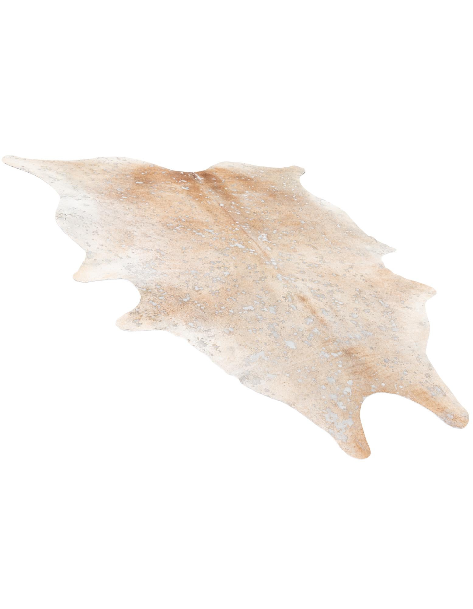 6' 2 x 7' 3 Cowhide Leather Freeform Rug