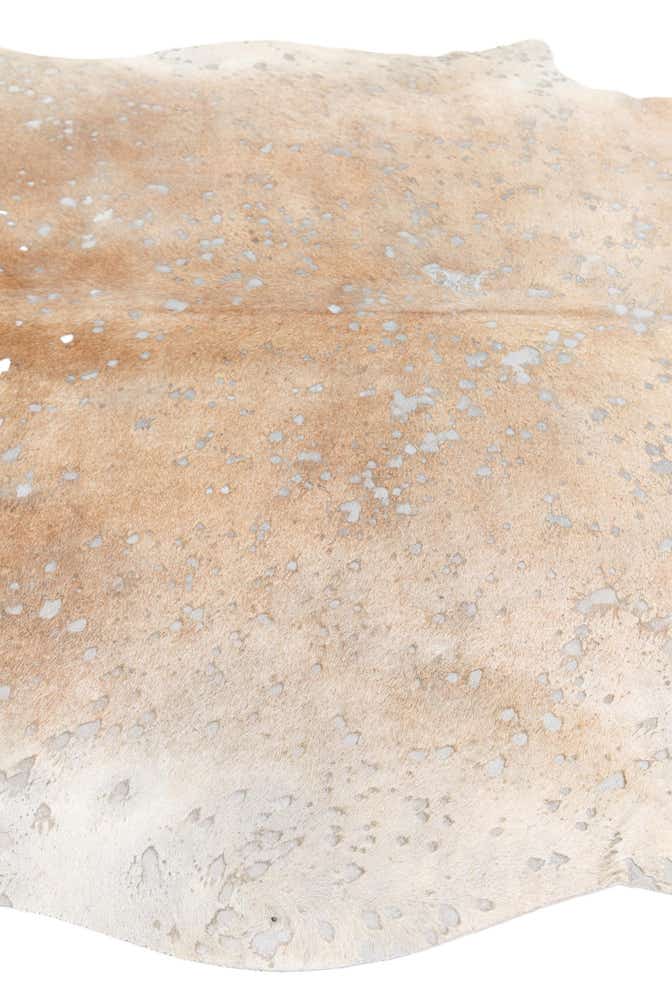 6' 2 x 7' 3 Cowhide Leather Freeform Rug