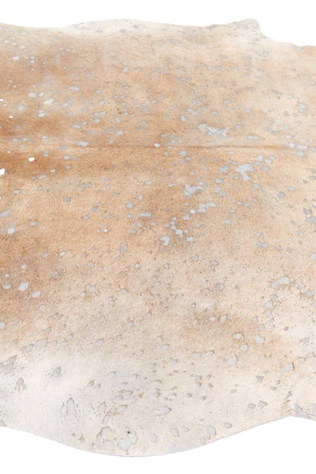 Detail image of 6' 2 x 7' 3 Cowhide Leather Freeform Rug