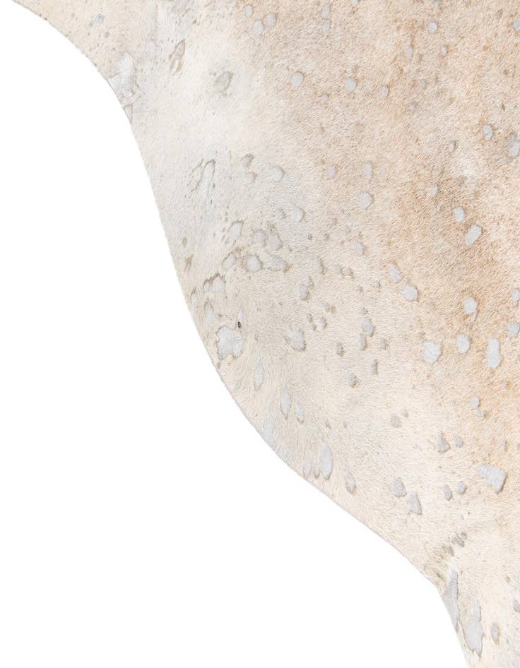 Detail image of 6' 2 x 7' 3 Cowhide Leather Freeform Rug