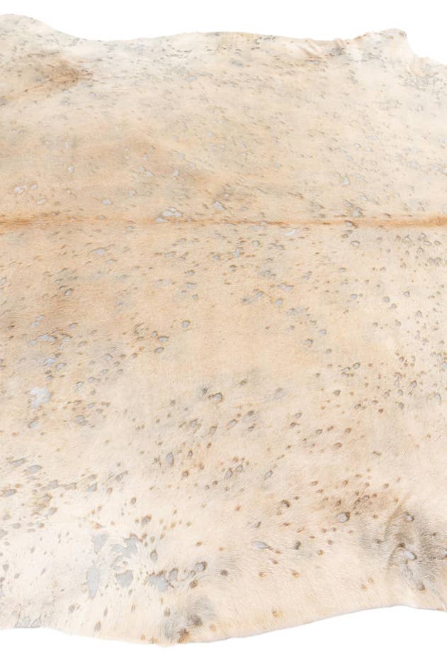 Detail image of 6' 3 x 7' Cowhide Leather Freeform Rug