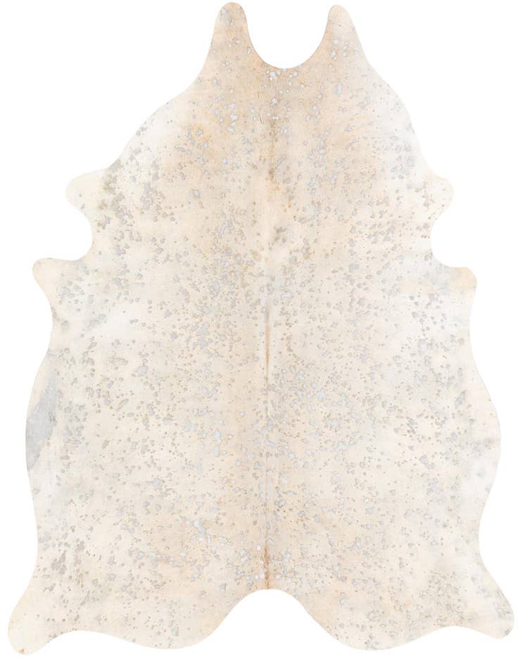 Detail image of 6' 8 x 7' 7 Cowhide Leather Freeform Rug