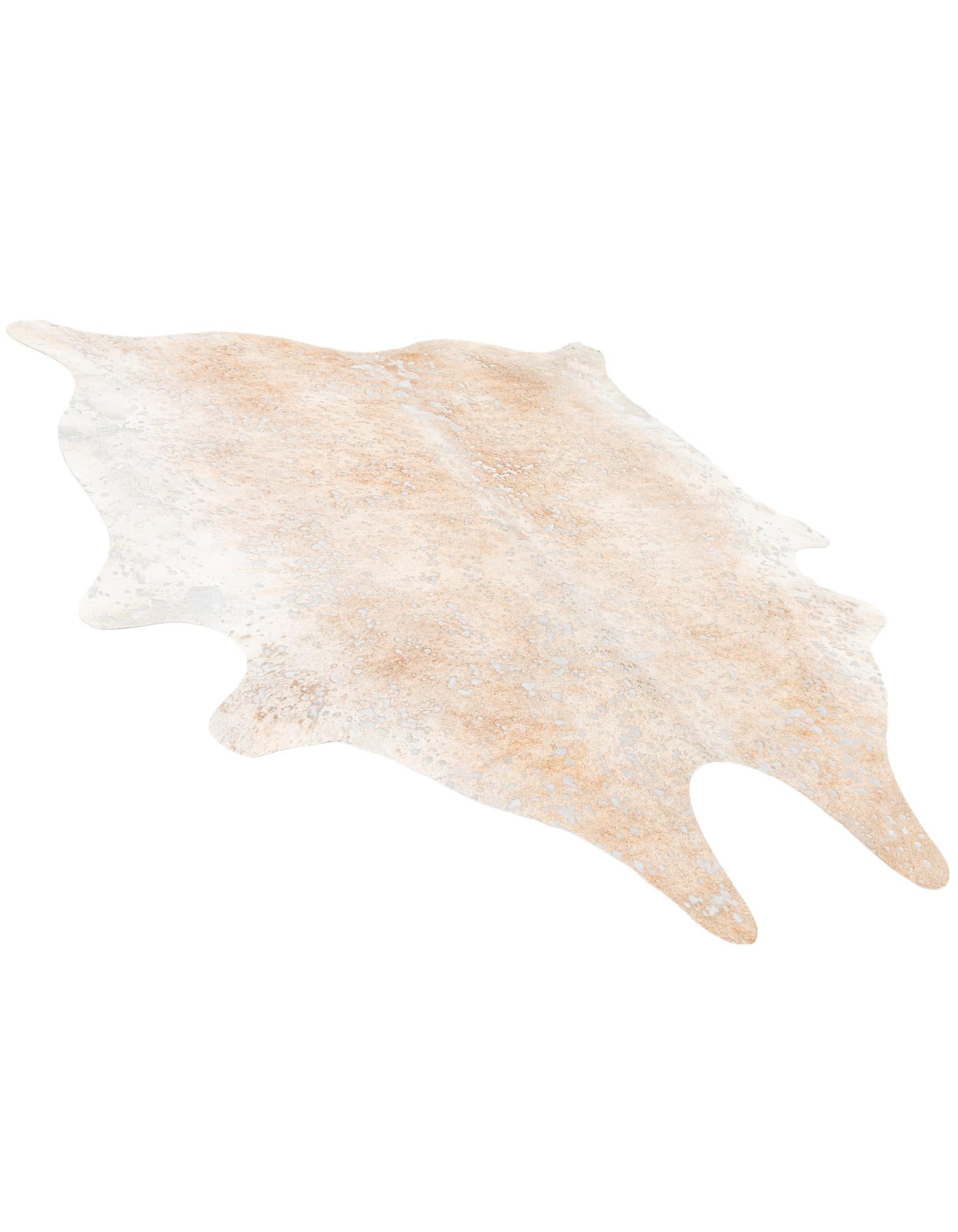 6' 8 x 7' 4 Cowhide Leather Square Rug