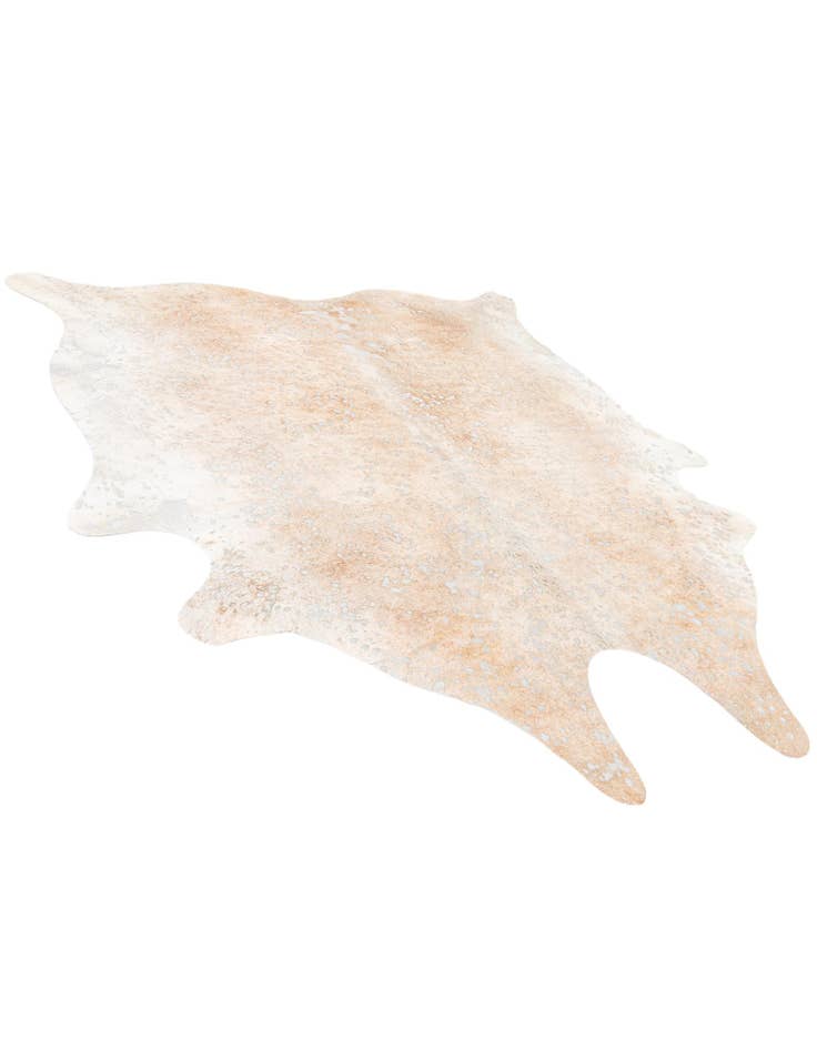 Detail image of 6' 8 x 7' 4 Cowhide Leather Square Rug