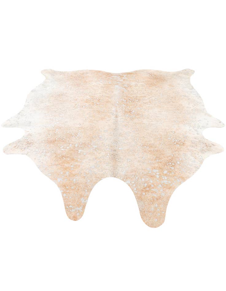 Detail image of 6' 8 x 7' 4 Cowhide Leather Square Rug