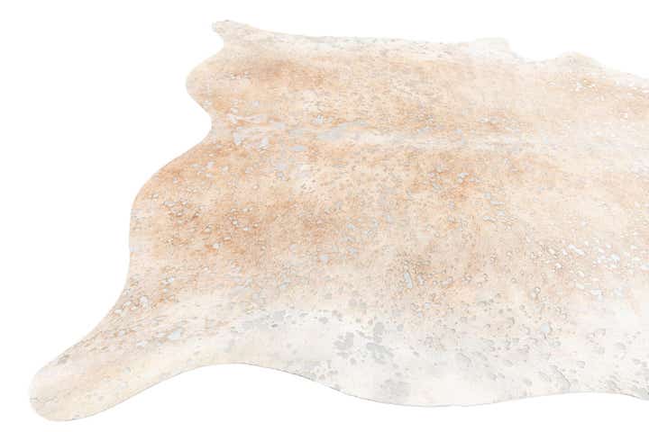 6' 8 x 7' 4 Cowhide Leather Square Rug