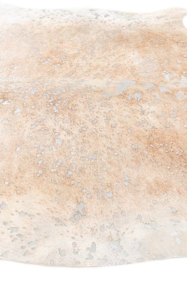 Detail image of 6' 8 x 7' 4 Cowhide Leather Square Rug