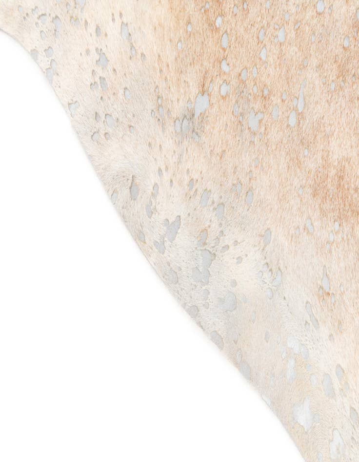 Detail image of 6' 8 x 7' 4 Cowhide Leather Square Rug