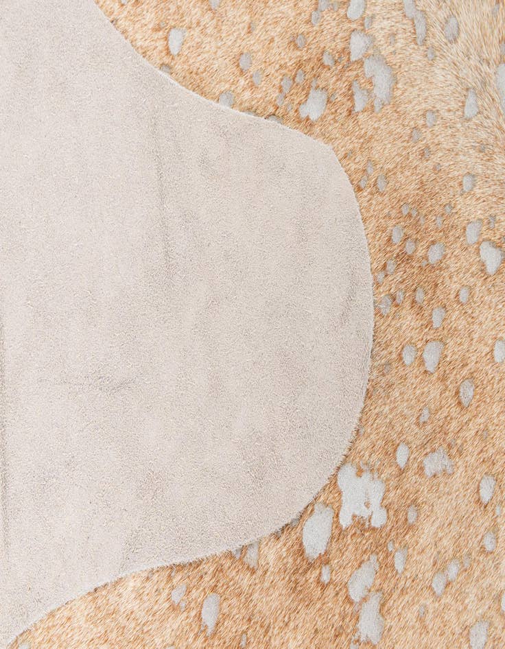 Detail image of 6' 8 x 7' 4 Cowhide Leather Square Rug