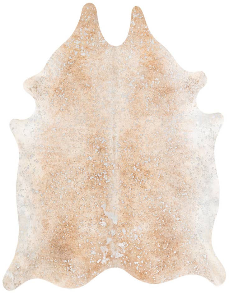 Detail image of 6' 8 x 7' 4 Cowhide Leather Square Rug