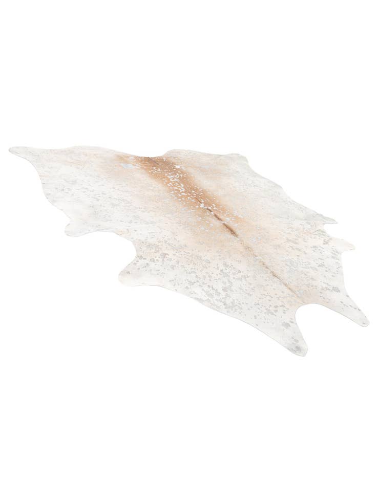 Detail image of 7' 1 x 7' 10 Cowhide Leather Square Rug