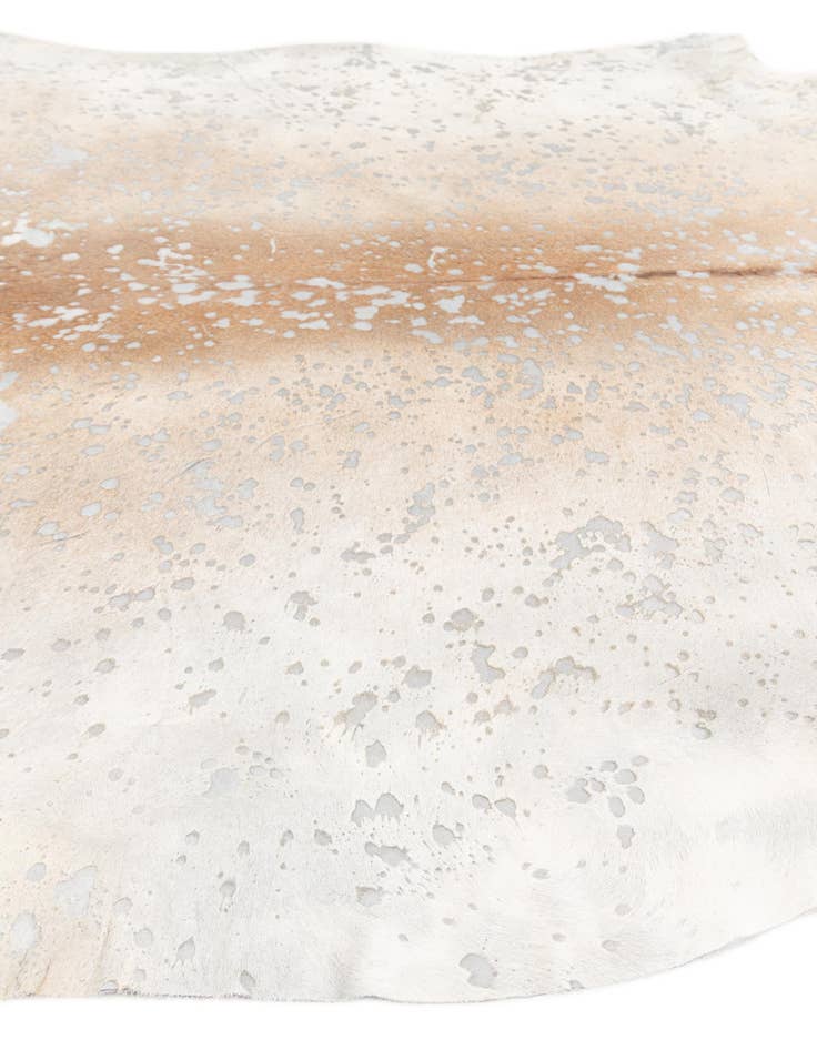 Detail image of 7' 1 x 7' 10 Cowhide Leather Square Rug