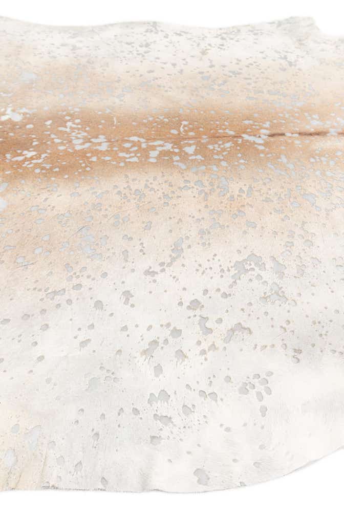 7' 1 x 7' 10 Cowhide Leather Square Rug