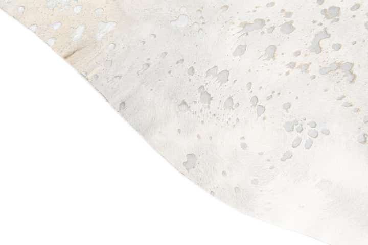 7' 1 x 7' 10 Cowhide Leather Square Rug
